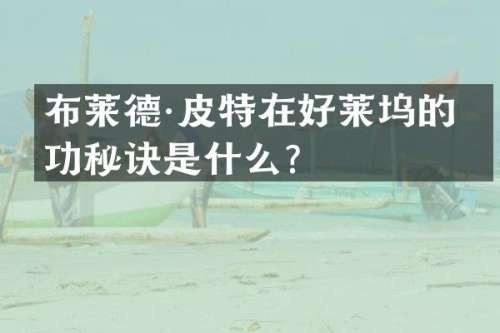 布莱德·皮特在好莱坞的成功秘诀是什么？