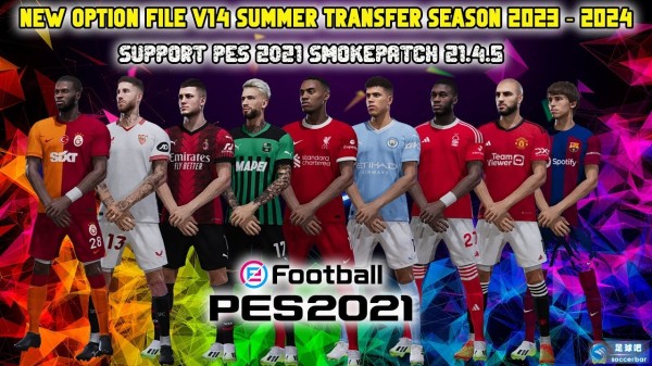 PES2021烟雾大补夏窗转会补丁v14 (截止至23.9.8)