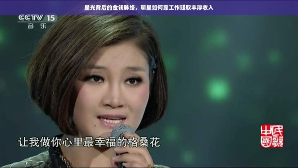 星光背后的金钱脉络，明星如何靠工作赚取丰厚收入