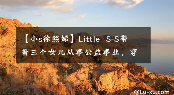 【小s徐熙娣】Little S-S带着三个女儿从事公益事业，穿着清爽充满活力，现场否认怀孕说。文章配图