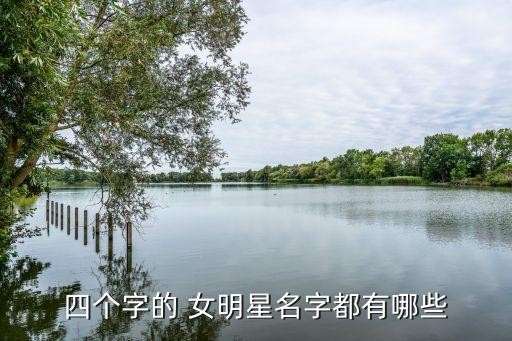 四个字的 女明星名字都有哪些