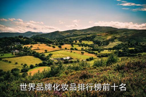 世界品牌化妆品排行榜前十名