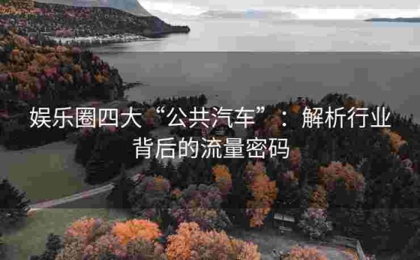 娱乐圈四大“公共汽车”：解析行业背后的流量密码