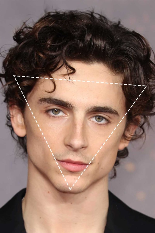 Timothee Chalamet 三角脸型