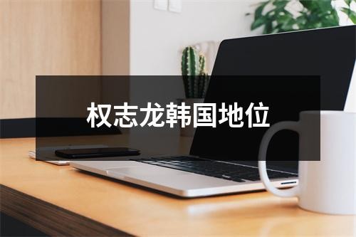 权志龙韩国地位