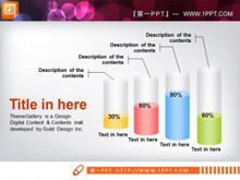 图解编辑的PPT直方图素材下载