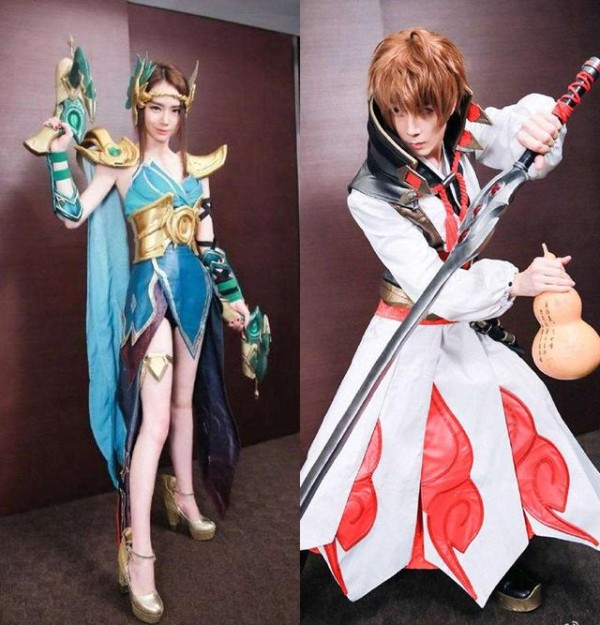 明星cos游戏女角色对比，成龙乱入成第一人？杨颖神似，她最惊艳