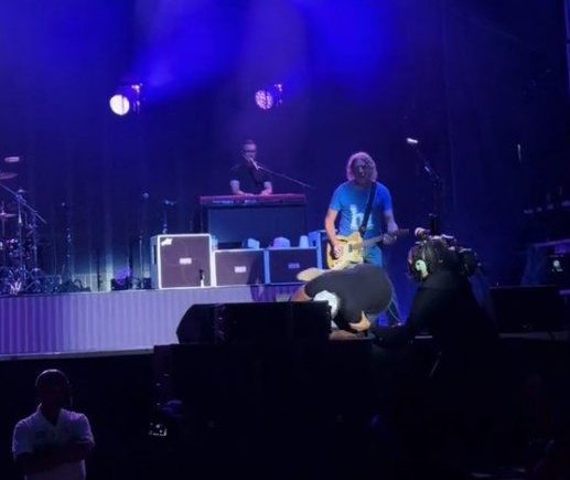 Darius Rucker falling off stage 