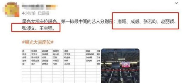 内娱咖位悄然变动，微博之夜宋佳占据大C位｜杨紫赵丽颖位居两边