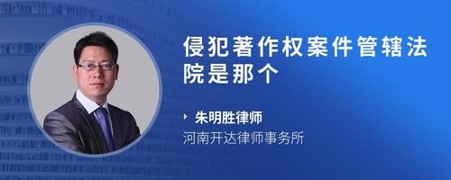 侵犯著作权案件管辖法院是那个