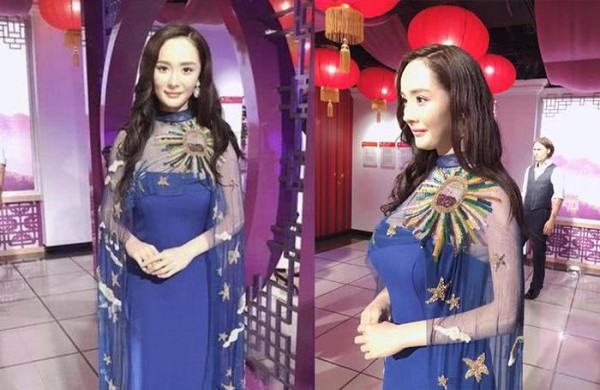 明星蜡像太吓人？范冰冰的显老，看到这个，估计杨幂本人都气
