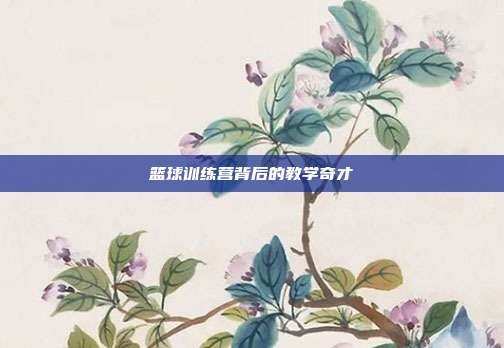 篮球训练营背后的教学奇才