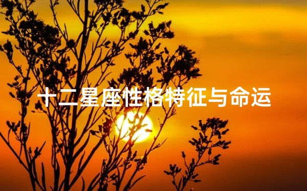 十二星座性格特征与命运解析-探索星象秘密