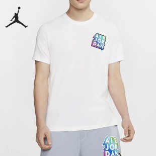 Nike/耐克夏季新款男子AJ全明星联名彩标运动T恤 CD5639
