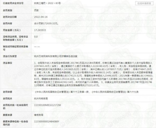 一天内三个热搜！贾乃亮参股公司偷逃税被罚
