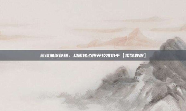 篮球训练秘籍:稳固核心提升技术水平【视频教程】