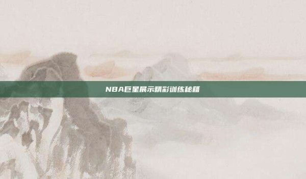 NBA巨星展示精彩训练秘籍