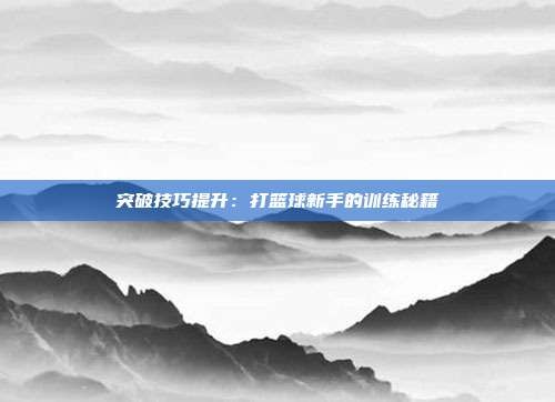 突破技巧提升:打篮球新手的训练秘籍
