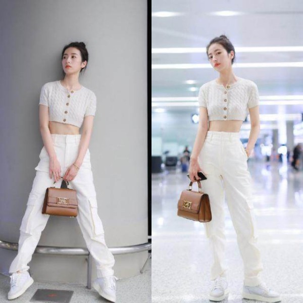 还在穿牛仔裤？近几年女明星的时尚新宠，“潮鞋+工装裤”安排一下