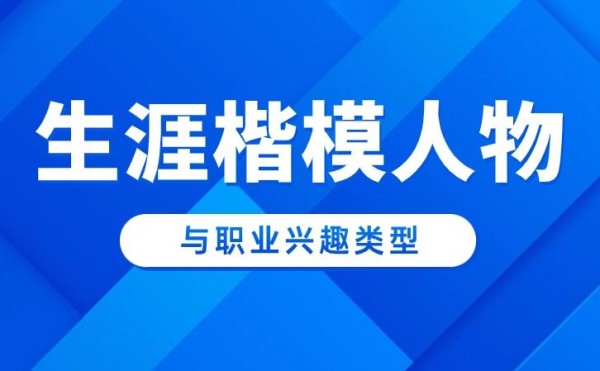 生涯楷模人物与对应霍兰德职业兴趣类型