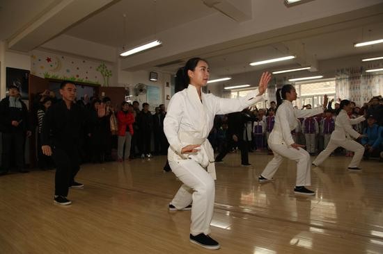 太极教练表演