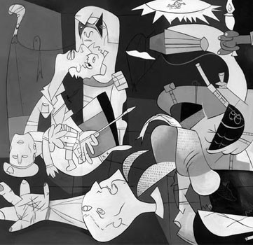 毕加索，《格尔尼卡》，1937年作（局部）