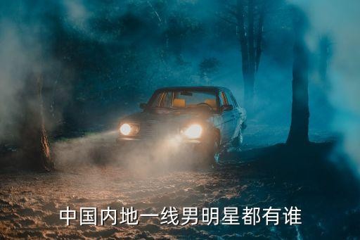 中国内地一线男明星都有谁