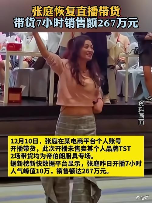 张庭直播7小时仅卖267万：明星直播带货的困境与反思