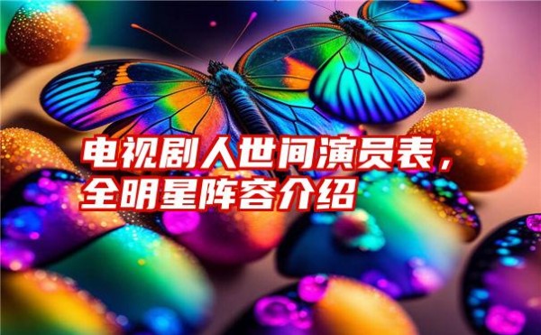 电视剧人世间演员表，全明星阵容介绍