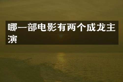 哪一部电影有两个成龙主演