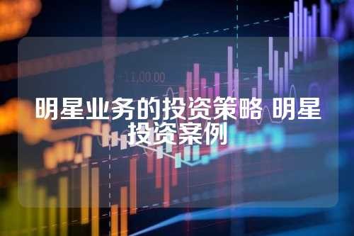 明星业务的投资策略 明星投资案例