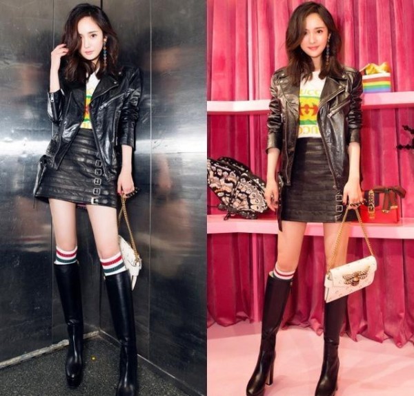 杨幂穿衣曝光度真的很高, 私服穿搭也是女星中典范呀!