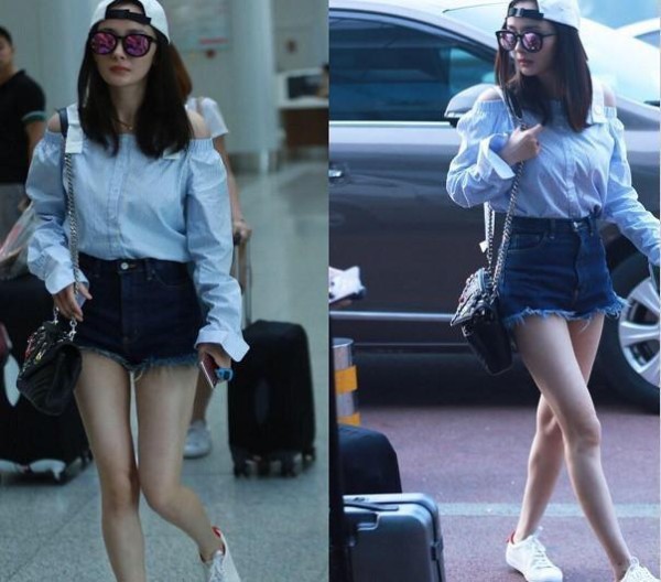 杨幂穿衣曝光度真的很高, 私服穿搭也是女星中典范呀!