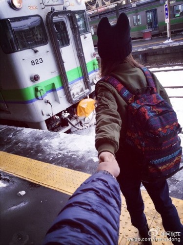 何润东女友 图片来源：何润东微博截图