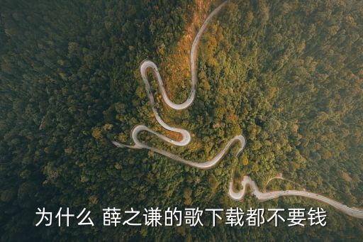 为什么 薛之谦的歌下载都不要钱