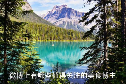 微博上有哪些值得关注的美食博主