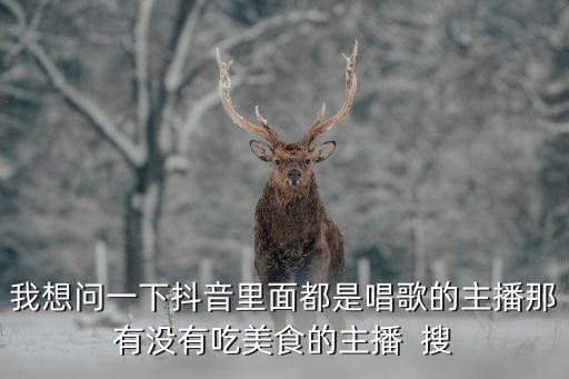 我想问一下抖音里面都是唱歌的主播那有没有吃美食的主播 搜