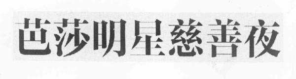 芭莎明星慈善夜