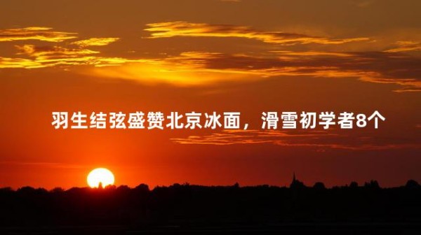 羽生结弦盛赞北京冰面，滑雪初学者8个基础动作