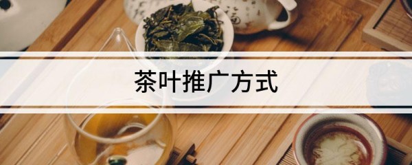 茶叶推广方式