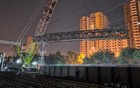 北京南站“连心桥”主梁顺利拆除