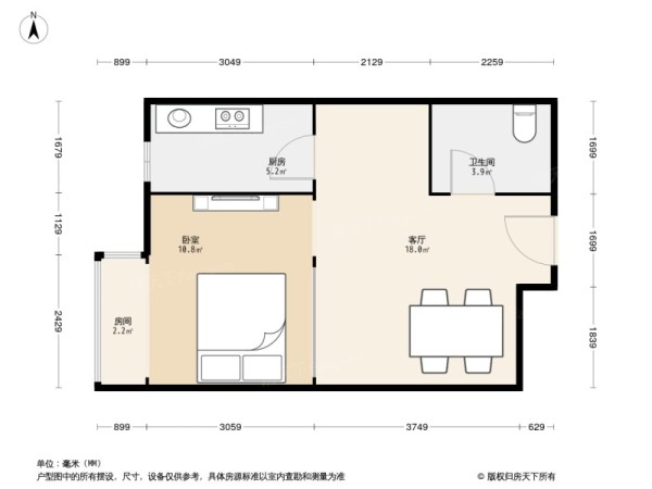 时尚PARTY户型图