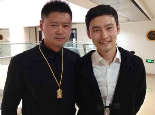 张鹏与电视剧《陈云》的饰演者李雪峰