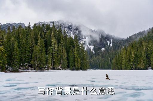 写作背景是什么意思