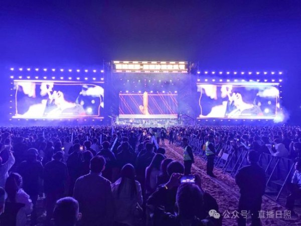 日照沙滩音乐节GAI带动全场一起蹦迪 昼夜狂欢不停歇