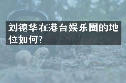 刘德华在港台娱乐圈的地位如何？