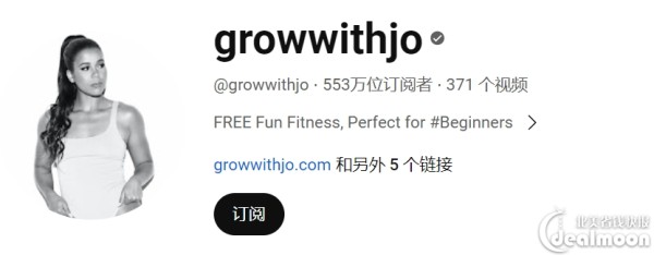 jo姐Youtube主页