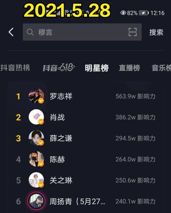抖音明星榜前5有3位“渣男”？第一名真渣，后两位非也