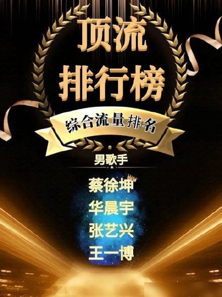 顶流男歌手流量排行榜，肖战《光点》榜上无名，华晨宇却排第二