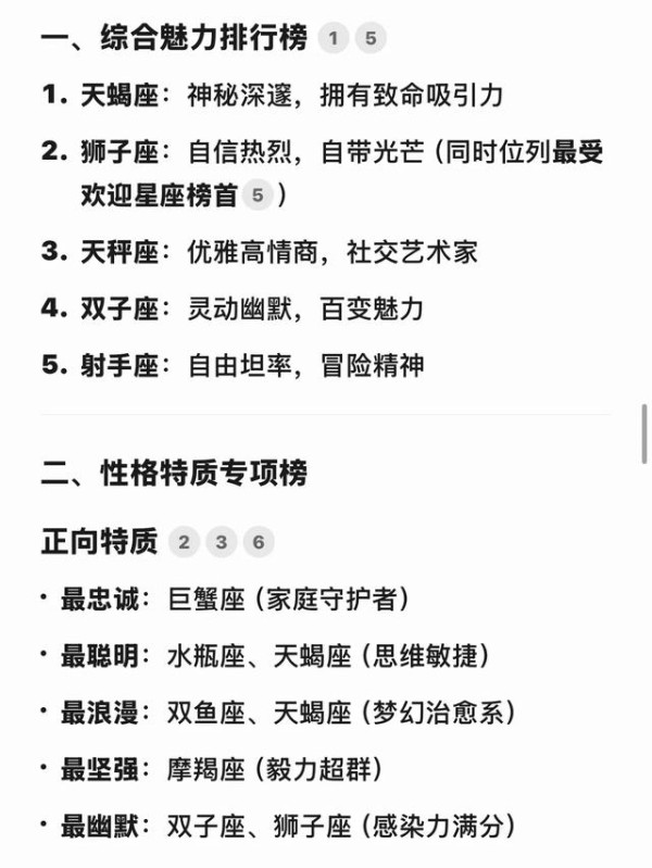 DeepSeek分析:原来星座是这样排名的
